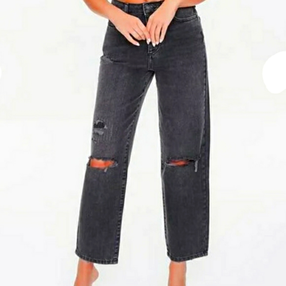 FOREVER 21 Distressed Boyfriend Jeans Size 16